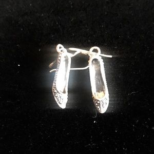 Sterling Silver Shoe Earrings